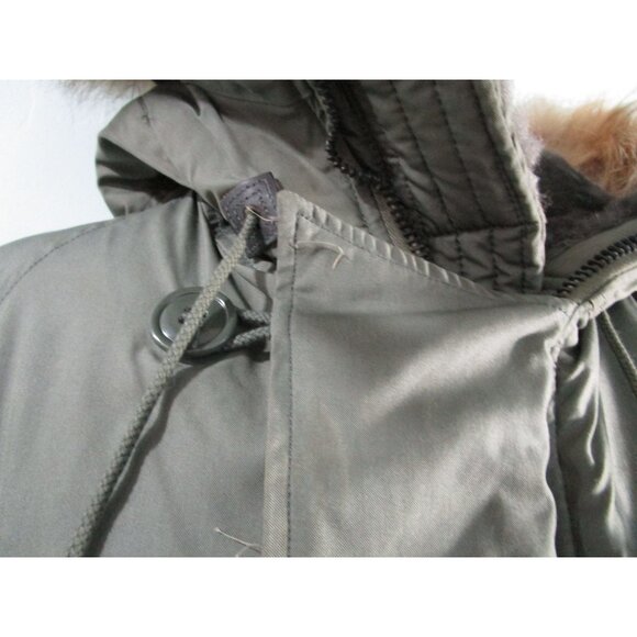 Vintage USAF Extreme Cold Weather Flying Jacket N-3BFur Lined Snorkel Hood GUC X - Picture 13 of 16